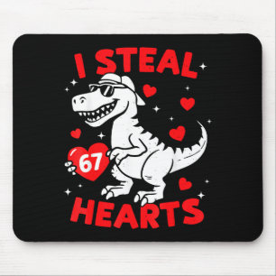 Jag Stjäl 67 Hjärta Dinosaurie För Pojkar Flickor Musmatta
