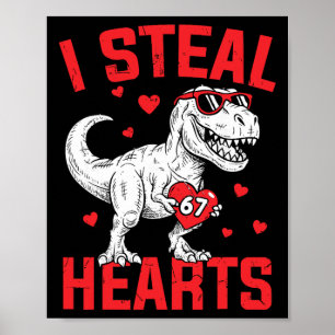 Jag Stjäl 67 Hjärtan Rolig Sex Sju Alla Hjärtans D Poster