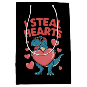 Jag Stjäl Hjärta T Rex Dinosaur Alla Hjärtans Dag