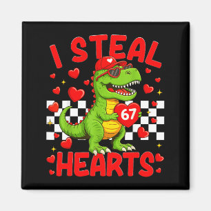 Jag stjäl hjärtan 67 Alla hjärtans dag 67 Dinosaur Magnet