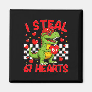 Jag stjäl hjärtan 67 Alla hjärtans dag 67 Dinosaur Magnet
