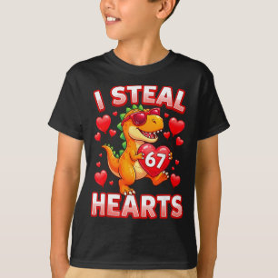 Jag Stjäl Hjärtan 67 Trex Kids Alla Hjärtans Dag M T Shirt