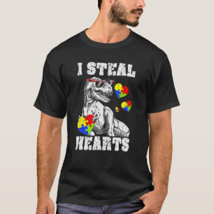 Jag Stjäl Hjärtan Dino Trex Småbarn Baby Pojke Aut T Shirt