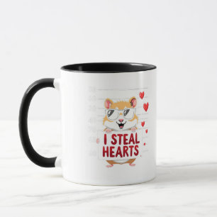 Jag Stjäl Hjärtan Hamster Älskare Alla Hjärtans Da Mugg