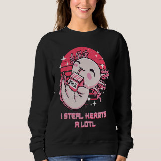 Jag Stjäl Hjärtan Mycket Axolotl Humor Salamander T Shirt