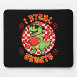Jag stjäl hjärtan Retro-rutig Alla hjärtans dag-di Musmatta