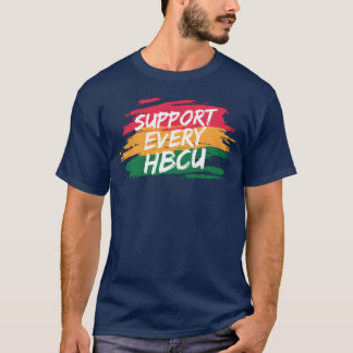Jag stöder alla HBCU-studenter alumner Blackeacher T Shirt