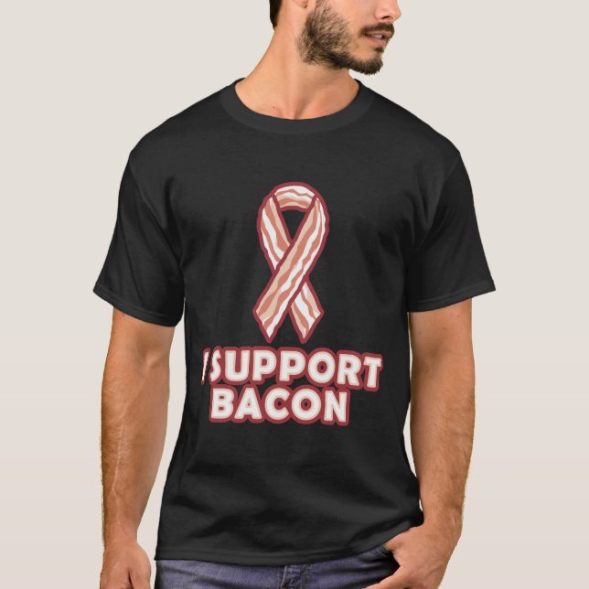 Jag stöder Bacon Tee (Framsida)