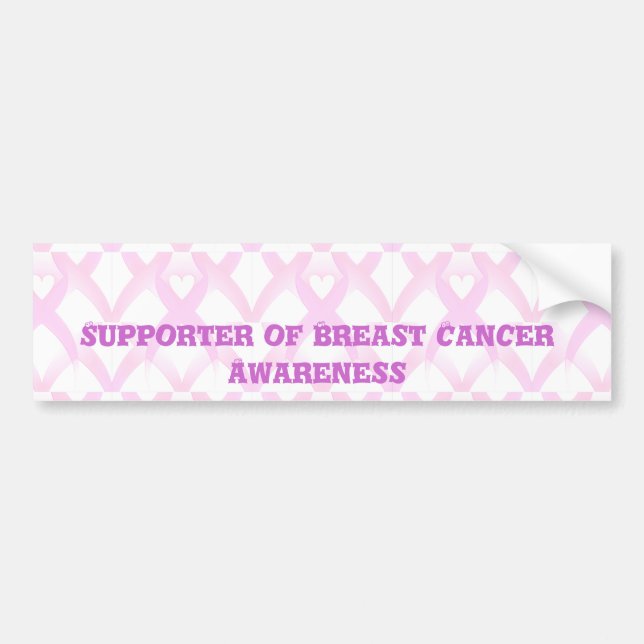 Jag stöder,Breast Cancer Awareness_ Bildekal (Framsidan)