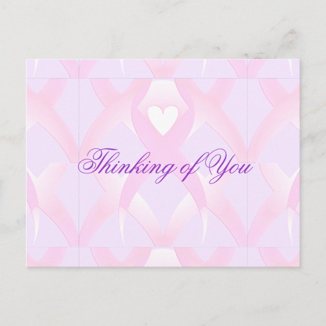 Jag stöder,Breast Cancer Awareness_ Vykort (Framsida)