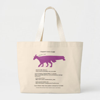 Jag stöder Ceras målskylt Jumbo Tygkasse