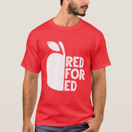 Jag stöder den offentliga utbildningen Red for Ed T Shirt
