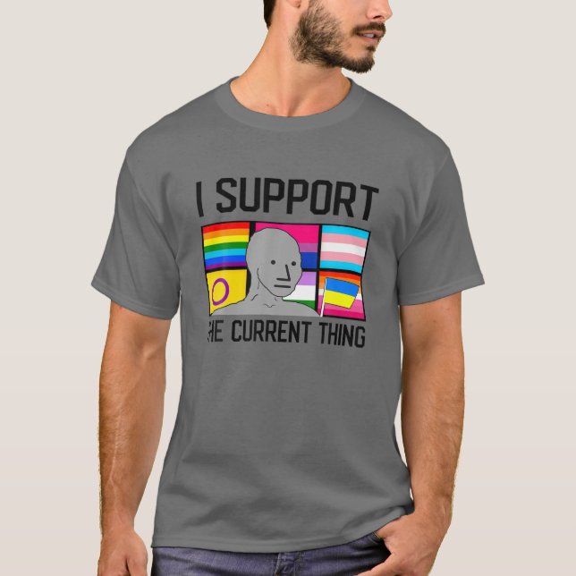 Jag stöder det nuvarande Sak-lexikonet Manar T Shirt (Framsida)