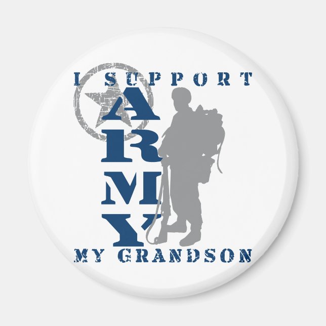 Jag stöder Grandson 2 - ARMY Magnet (Framsidan)