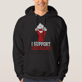 Jag stöder Grönland - Proud Greenlanders Hoodie