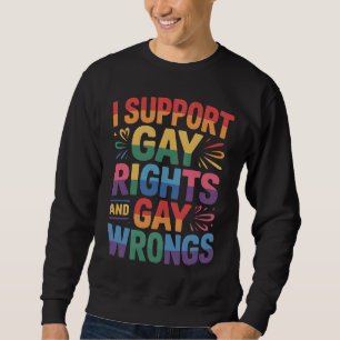 Jag Stöder Hbtq-Rättigheter Och Felaktigheter Inom Lång Ärmad Tröja