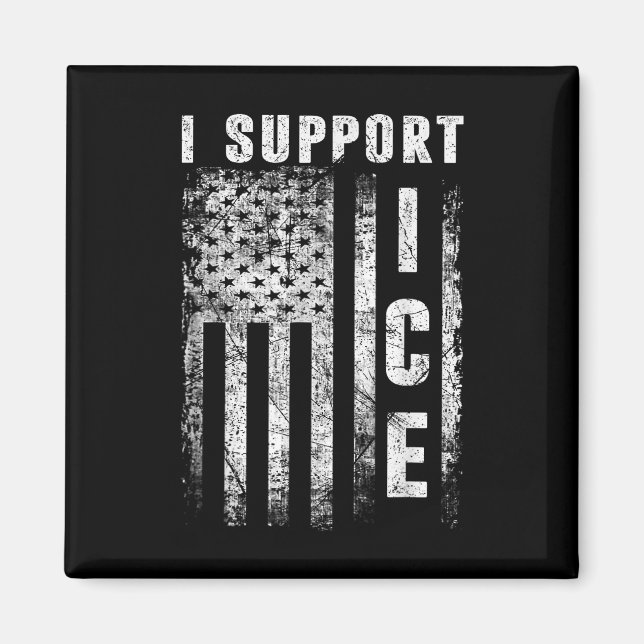 Jag Stöder Ice, Invandringstjänstemän Amerikansk F Magnet (Framsidan)