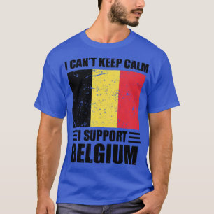 Jag stöder inte behållans lugn att jag stöder belg t shirt