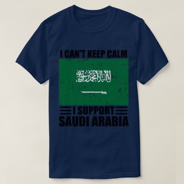 Jag stöder inte behållans lugn att jag stöder saud t shirt (Design framsida)
