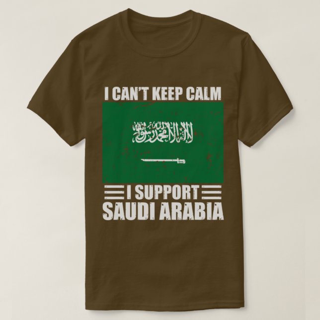 Jag stöder inte behållans lugn att jag stöder saud t shirt (Design framsida)