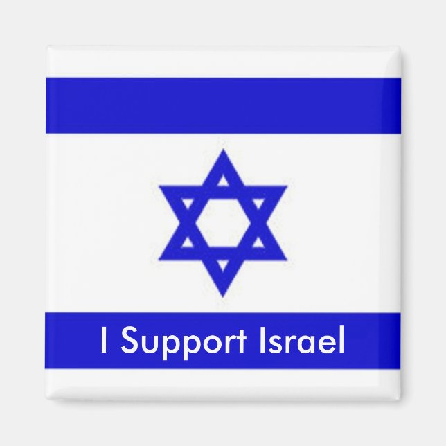 Jag stöder Israel Magnet (Framsidan)