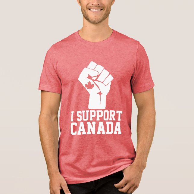 Jag stöder Kanada - Stolt kanadensare T Shirt (Framsida)