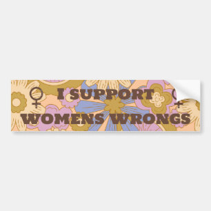 Jag stöder kvinnlig kvinnlig kvinnlig feminism bildekal