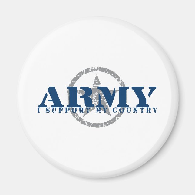 Jag stöder Land - ARMY Magnet (Framsidan)