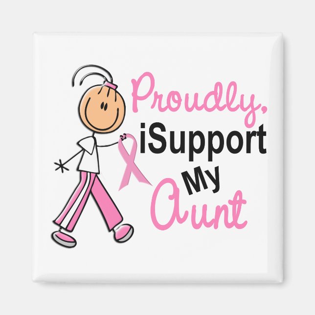 Jag stöder min Moster-SFT (bröstcancer) Magnet (Framsidan)