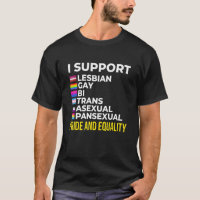 Jag stöder Pride och jämlikhet I Lesbisk Gay Toler