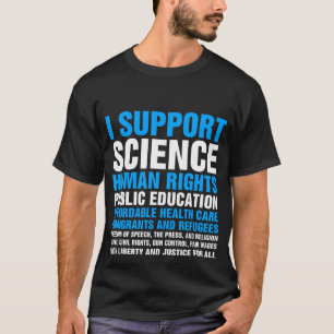 Jag stöder progressiva liberala demokratiska orsak t shirt