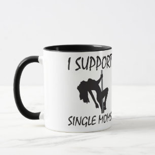 Jag stöder Single Mammor Mugg