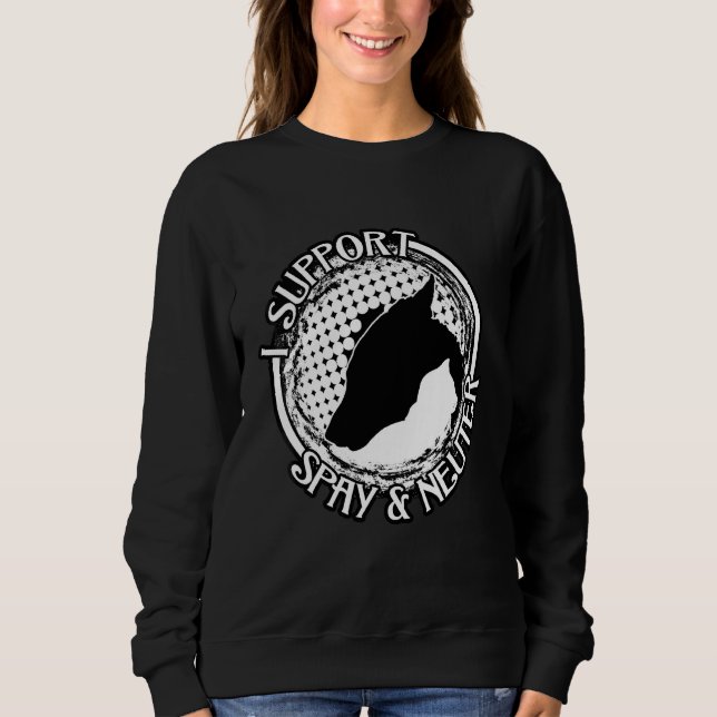 Jag stöder Spay och Neuter T Shirt (Framsida)