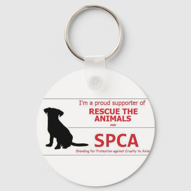 "Jag stöder SPCA..." Nyckelring (Framsida)