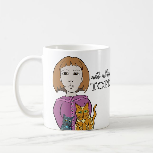 Jag stöder Topeka Art Guild Mugg (Vänster)