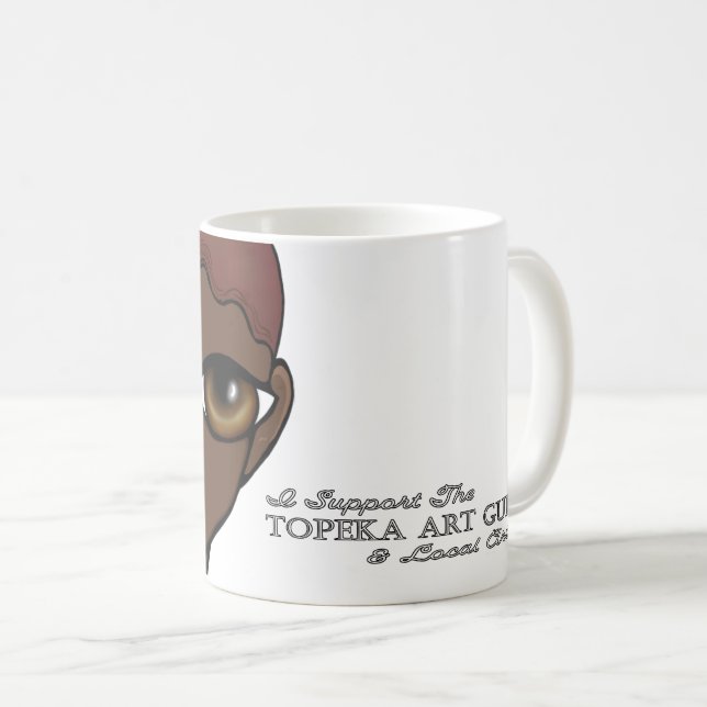 Jag stöder Topeka Art Guild Mugg (Framsida höger)