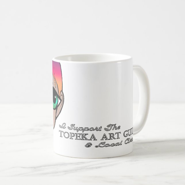 Jag stöder Topeka Art Guild Mugg (Framsida höger)
