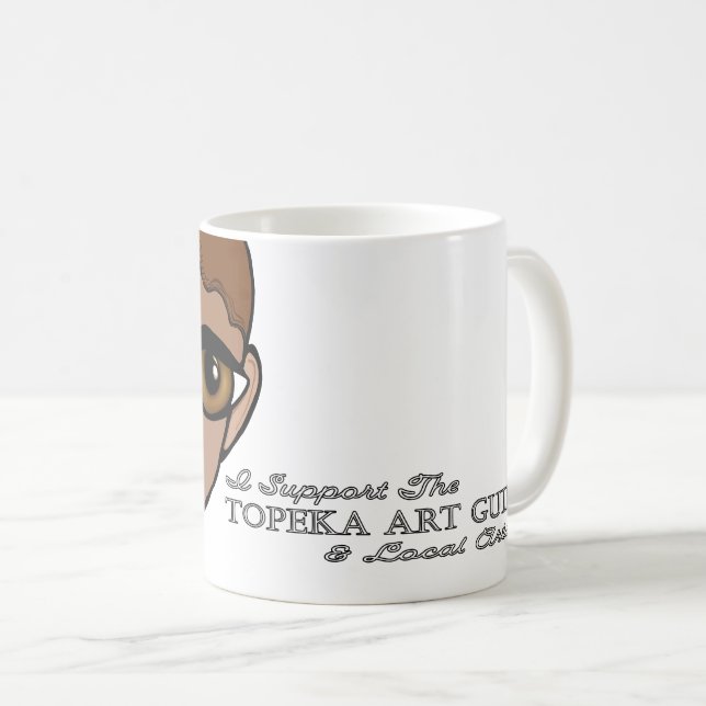 Jag stöder Topeka Art Guild Mugg (Framsida höger)