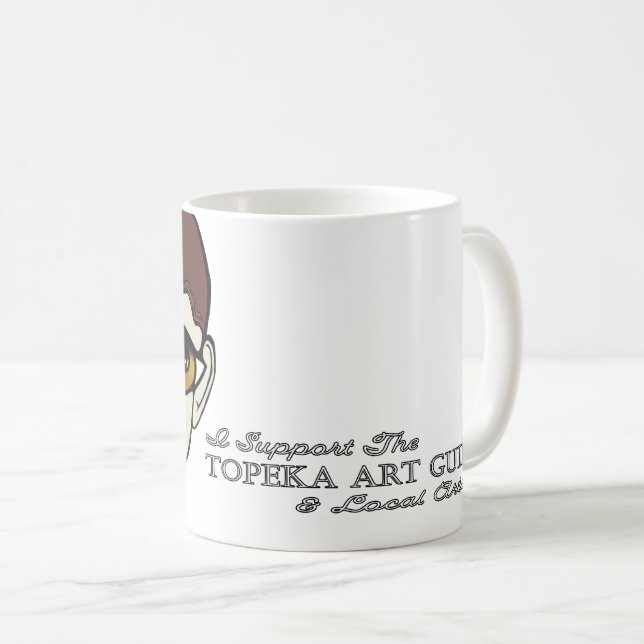Jag stöder Topeka Art Guild Mugg (Framsida höger)