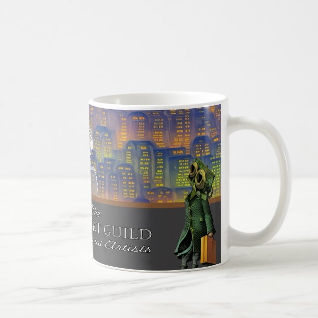 Jag stöder Topeka Art Guild-muggen Kaffemugg (Höger)