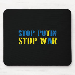 Jag stöder Ukraina att stoppa Putin Stop Krig Musmatta