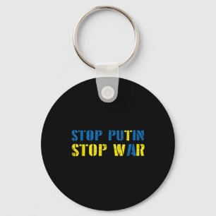 Jag stöder Ukraina att stoppa Putin Stop Krig Nyckelring