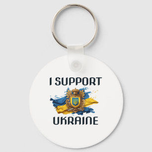 Jag Stöder Ukraina Stå För Ukrainsk Rysk Fred Nyckelring