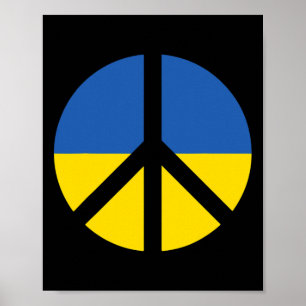 Jag Stöder Ukraina Stå Med Ukraina Ukrainsk Flagga Poster