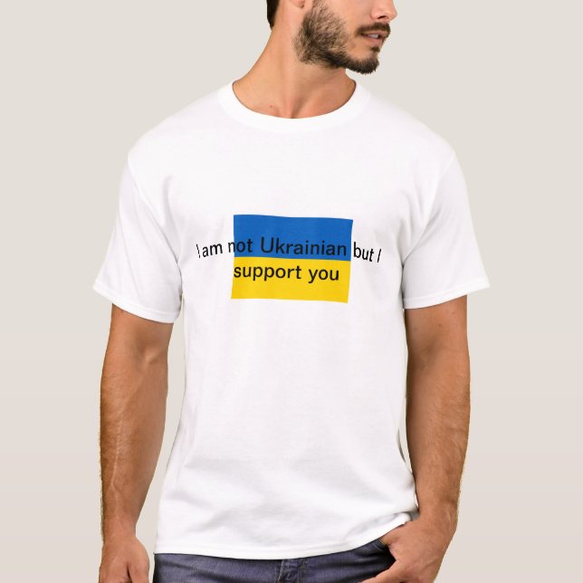 Jag stöder Ukraina Tröja (Framsida)
