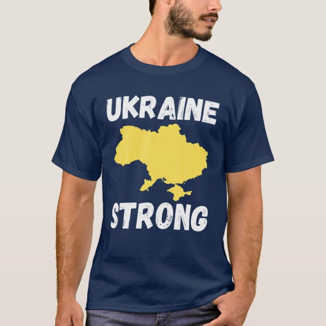 Jag stöder ukrainsk kraftfull kamp för Ukrainas Fl T Shirt (Framsida)