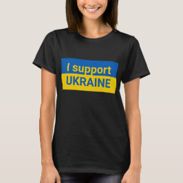 Jag stöder ukrainska kvinnor, svarta tshirts