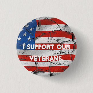 JAG STÖDER VÅRA VETERANS AMERIKANSKA FLAGGA PIN KNAPP