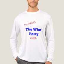 Jag stöder vinpartiet 2026 rolig valtröja