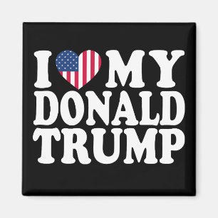 Jag stödjer Donald Trump som president 2024 Magnet